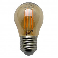 Филаментная led лампа G45 E27 4W 2700K янтарная