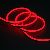 Flex неон 12В червоний SMD2835 6*12мм 6Вт/м IP65 (ціна 1м)