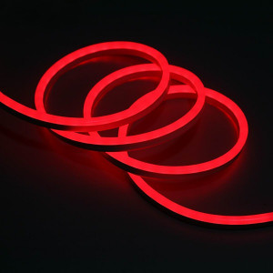 Flex неон 12В красный SMD2835 6*12мм 10Вт/м IP65 (цена 1м)