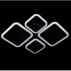 Геометричний led світильник чорний з пультом 96Вт 3 кольори світіння