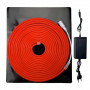 Гибкий неон led 6×12 мм 12V 120д.м. IP65 красный с блоком питания - фото №1