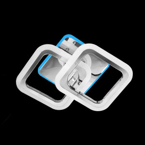 Хромированная led люстра 56Вт 3000-6500К с регулировкой яркости и RGB