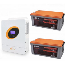 Інвертор для дому 5,5 кВт (Jsdsolar J5500HP) 48V + 2 акумулятори SRP LiFePO...