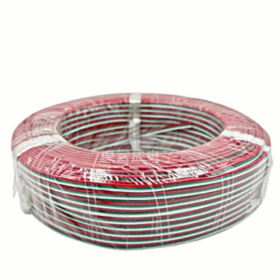 Кабель плоский 3х0,2 мм² для світлодіодної CCT стрічки від 5м (ціна 1м)