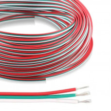 Кабель плоский 3х0,2 мм² для світлодіодної CCT стрічки від 5м (ціна 1м)