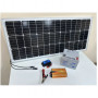 Комплект резервного питания Led Story Premium (солнечная панель 100W + ШИМ контроллер + инвертор 900W + АКБ 12V 55Ah 660Вт) - фото №3
