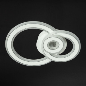 Компактна led люстра 86Вт 3 кільця 3200-6000К біла