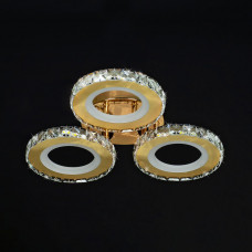 Золотая потолочная люстра с димером 78Вт 3000-6500К.