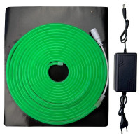 Комплект гнучкого неону 12V 120дм.м. 6×12мм 5 м зелений IP65