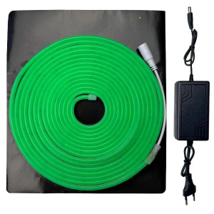 Комплект гнучкого неону 12V 120дм.м. 6×12мм 5 м зелений IP65