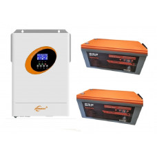 Інвертор для дому 5,5 кВт (Jsdsolar J5500HP) 48V + 2 акумулятори SRP LiFePO...