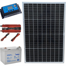Комплект резервного живлення 1000Вт з сонячною панеллю 50W + інвертор 1000/...