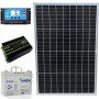 Резервне живлення для дому 500Вт: сонячна панель 50W + інвертор 500Вт (макс 1000Вт) чиста синусоїда + ШИМ 30A та АКБ 12V 396Вт 33Ah - фото №1