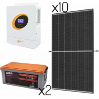 Комплект солнечной электростанции с инвертором 5.5кВт 48V + солнечные панел...
