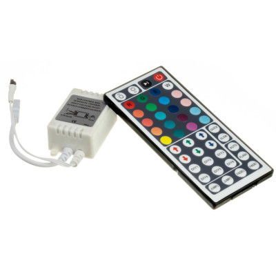 Контролер для RGB led стрічки 12V 12A 144W з IR пультом 44 кнопки
