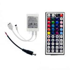 Контролер для RGB led стрічки 12V 12A 144W з IR пультом 44 кнопки