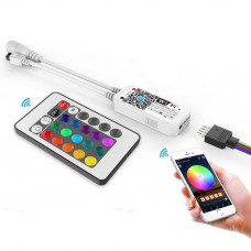 Контроллер RGB LED 12–24V 100W Wi-Fi с пультом 24 кнопки музыкальный режим
