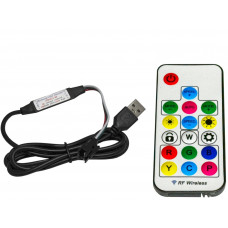 Контроллер для адресной светодиодной ленты 5-12v SPI RGB с USB RF Dream