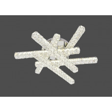 Кришталева лед люстра "Перетин світла" хром 3200-6000К 108Вт IP20 з пультом