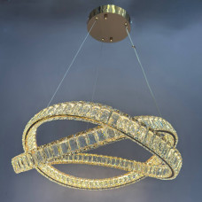 Кришталева люстра з регулюванням кольору led 180Вт висота 45–120см