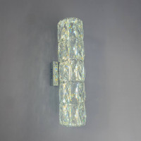 Хрустальное бра 10Вт с переключателем цвета света 3400K–6000K хром