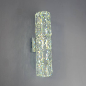 Хрустальное бра 10Вт с переключателем цвета света 3400K–6000K хром