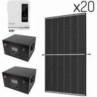 Зарядная станция на солнечных панелях 445Вт + инвертор 10.2кВт 48V автономн...