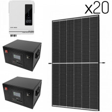 Зарядная станция на солнечных панелях 445Вт + инвертор 10.2кВт 48V автономн...