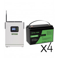 Iнвертор автономний 5,5кВт 48V синус чистий МРРТ 120А + 4*LiFePO4 батареї 1...