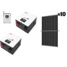 Резервное питание солнечные панели 445Вт+инвертор 5,5кВт автономный Premium...