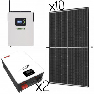 Резервное питание солнечные панели 445Вт+инвертор 5,5кВт автономный Premium...