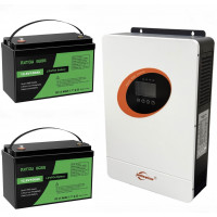 Инвертор и аккумулятор для дома (гибридный инвертор 3600 Вт Jsdsolar J3000L...