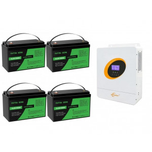 Гибридный инвертор 5500Вт Jsdsolar 5500HP-48V с LiFePO4 аккумуляторами 4*10...