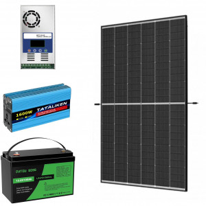 Резервное питание для дома: солнечная панель 445W+инвертор 800Вт (макс 1600...