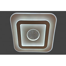 Квадратна лед люстра 100Вт 40×40см 3 кольори світла, без пульта