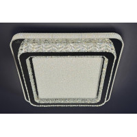 Квадратная led люстра 60×60см 280Вт 3200-6000К IP20 с хрустальными вставками