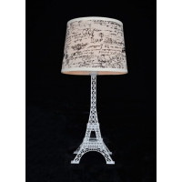 Лампа настольная Эйфелева башня E27, белая