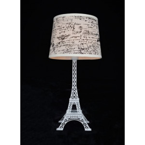 Лампа настільна Ейфелева вежа E27, біла