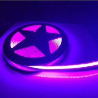 Led COB лента 24V 320D фиолетовый свет 10W, бобина 10м (цена 1м)