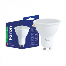 Led лампа 10Вт GU10 3000K MR16 белый теплый Feron