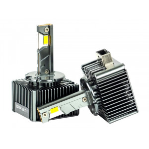 Лед лампа в лінзу D1 DLX Ultra 55W 6000K штатний блок розпалу (2шт.)