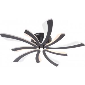 Led люстра 70W чорний корпус 590×75 мм стиль модерн зміна кольору світіння