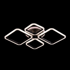 Led люстра 96 Вт с пультом и димером, RGB-подсветка, черный каркас