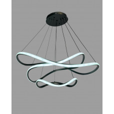 Led люстра арт-деко черная 140Вт 3000–6000K IP20 регулируемая высота
