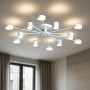 Led люстра белая на 12 модулей 3000-6000К 144Вт IP20 с пультом - фото №2