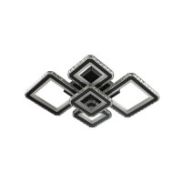 Люстра "кришталева" світлодіодна з пультом 3000-6000К 172Вт IP20 нікель хром