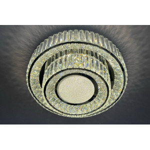 Led люстра хрусталь с пультом 3400-6000К 140Вт IP20 цвет хром