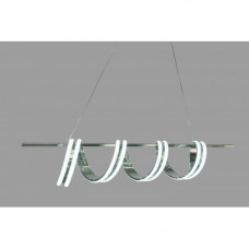 Лед люстра на подвесе волна 55Вт 3000–6000K 100 см IP20 хром