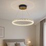 Led люстра підвісна кришталеве кільце 115Вт 3000-6000К IP20 з пультом - фото №5