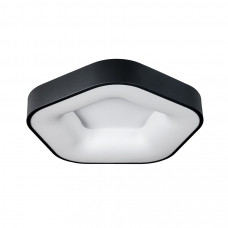 Led люстра стельова 50Вт з пультом чорна 3 режими кольору світла